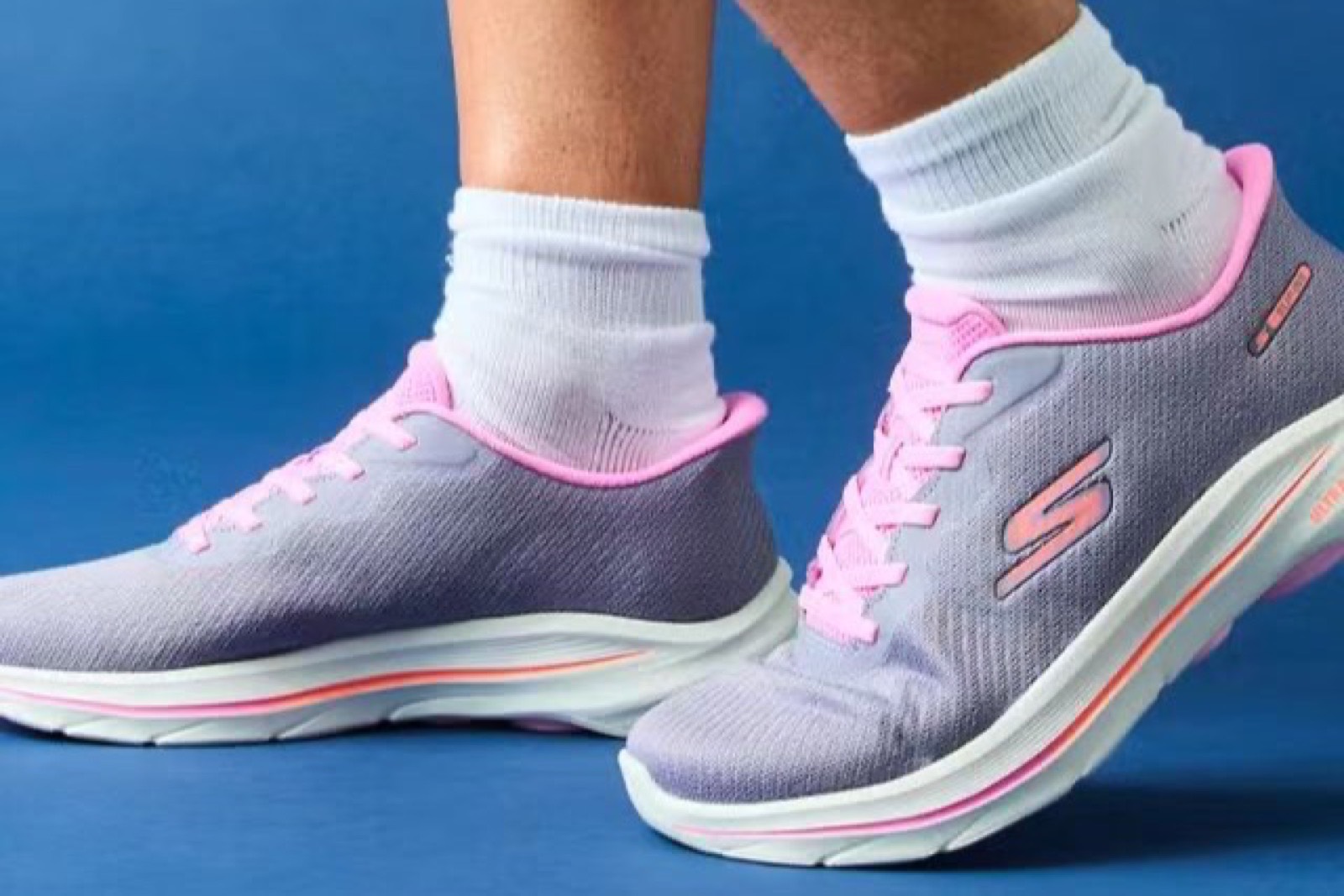 Skechers Go Walk cushioned walking sneakers used as a Slow Man shoes alternative thumbnail